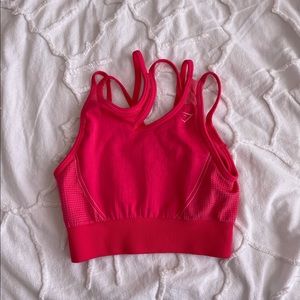Gymshark Ultra Seamless Hot Pink Sports Bra